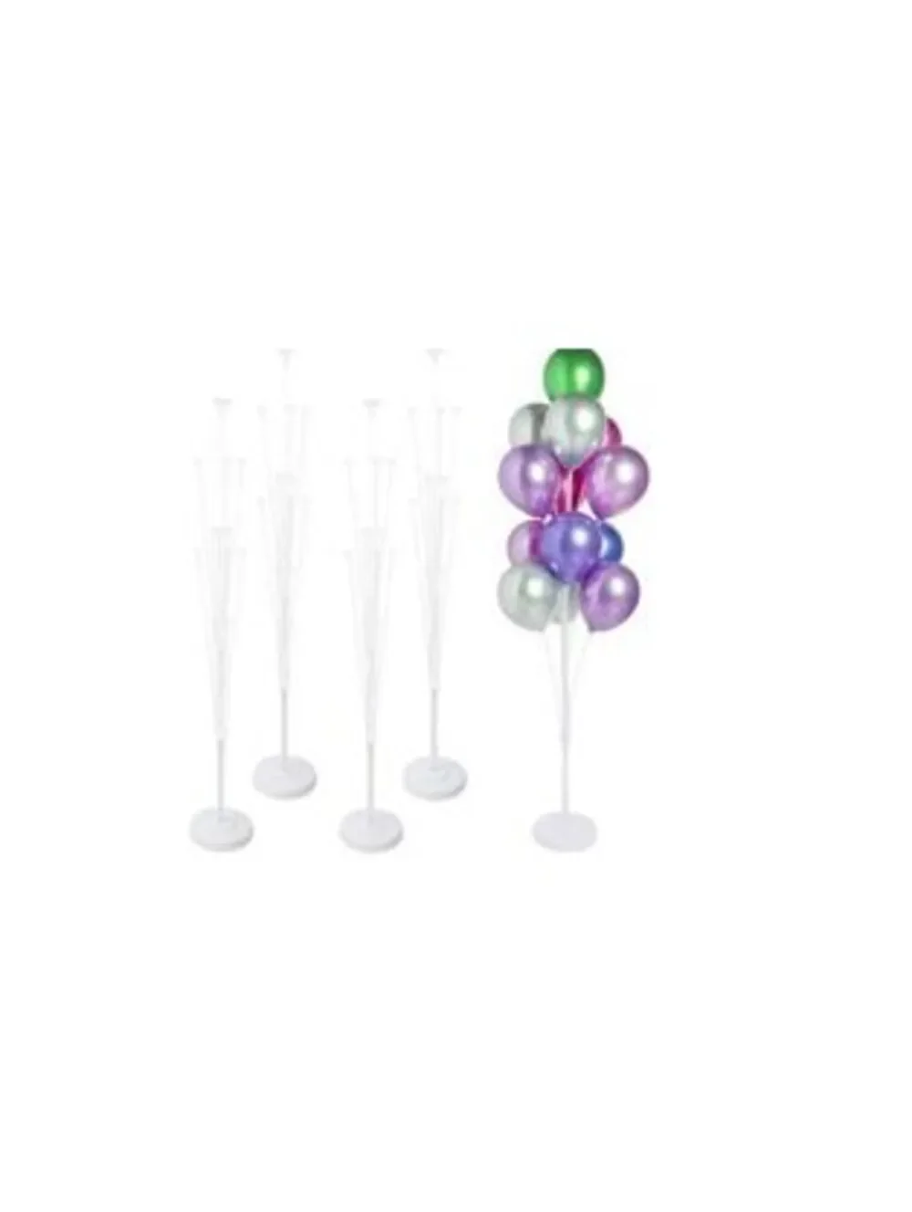 Aneco 4 Set 62 Inch Balloon Stand Kit for Floor Balloon Decorations